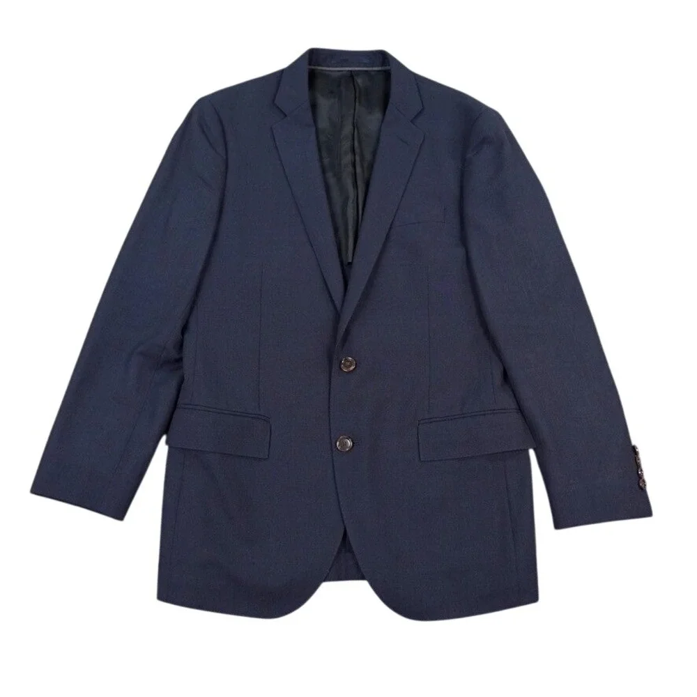 J Crew Ludlow Traveler Sport Coat Blazer 38R Navy Tollegno 1900 Wool Hopsack